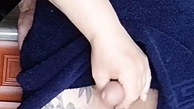 skillful hands jerk off my dick until I cum