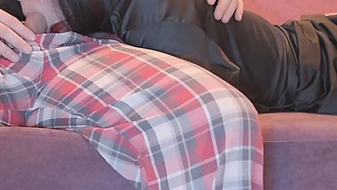 Stepmommy & Stepson. Stepson fucked me hard in the mouth deep in the mouth, thinking that I do not know