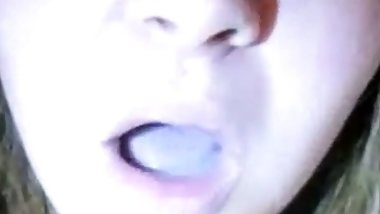 Hot Wife Sucking Hairy Cock Making It Cum In Her Mouth Then Swallowing