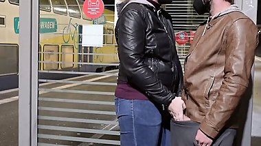 Julia-Winter Extreme public at Bremen Central Station - sprayed in the face - fucked on the platform