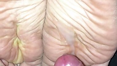 Handjob, cumshot and ruined orgasm