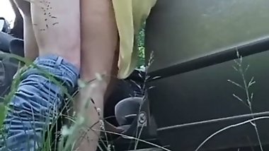 Wife fucks with stranger in nature