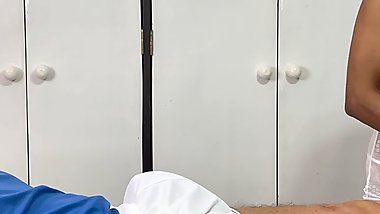 The Nurse Helps The Injured Tennis Player. Sexy Milf Magnita Sucks, Gets Licked, Fucked And Covered In Cum