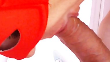 Passionate blowjob and cumshot in mouth