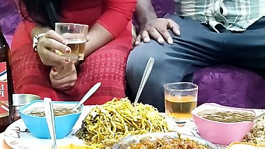 The mistress made special food for the sahib and while eating food she kissed the pussy -  Hindi with sexy voice