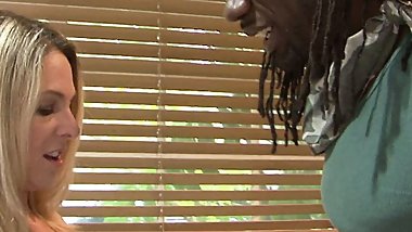 My chubby stepmother always tries to fuck my BBC boyfriends....