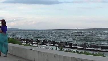 Dance on the Embankment of the Volga river