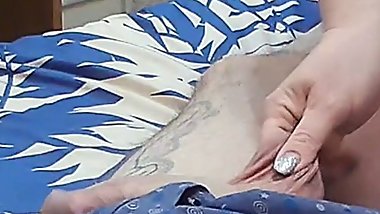 stepmom jerks off my cock and enjoys cum