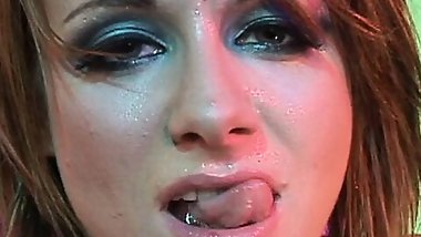 Tall redhead Milf gets ass fucked to creampie finish