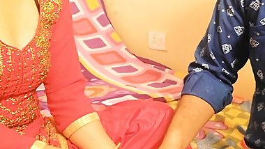 beautiful Indian wife fucked by her husband's boss for promotion, Hindi dirty talk Indian sex