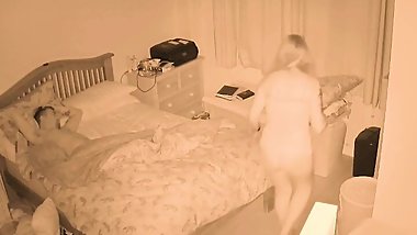 Mom feeling horny during night sneaks into step son room for quickie and gets pounded please dont cum in me