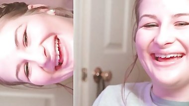 Fucking the mouth of step daughter while she talks to mom on her cell phone. phone.