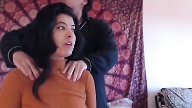 Naughty blowjob to my stepbrother when he was working