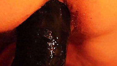 My first time with an XXL dildo