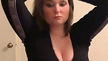 Bored tattooed mom just having some fun
