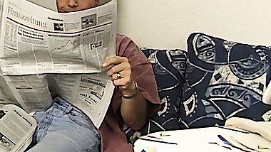 Stop mal die Hausarbeit ich will dich ficken