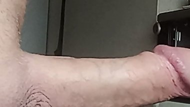 deep blowjob close-up and a mouthful of cum