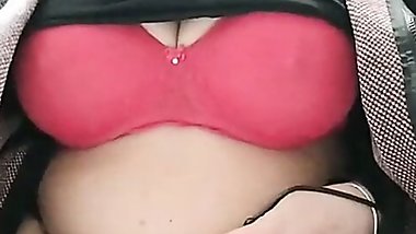 Sexy big boobs outdoors bbw