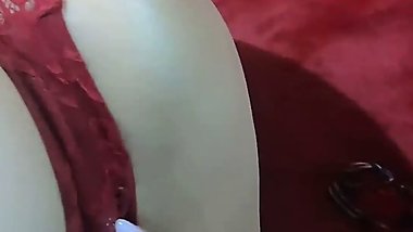 Sweet blonde Spreads Just for You! Fucks holes with toy