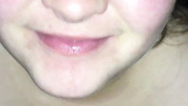 Wife Making Cute Sissy Clit Squirt In Her Mouth, Then Swallows