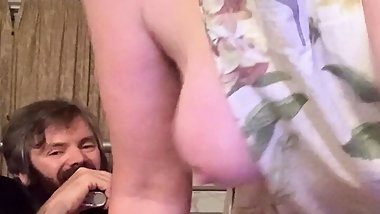 Ministering to husband, Littlekiwi delights in his dick