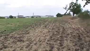 Round ass is perfect for two big stiff cocks