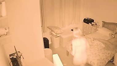 Mom sneaks into step son room wants his cock watches him