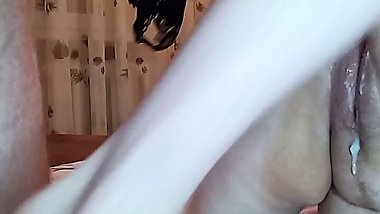 Pussy covered in cum after doggystyle sex &ndash; view 4