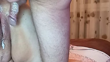 pussy is covered in cum after doggystyle sex &ndash; 3