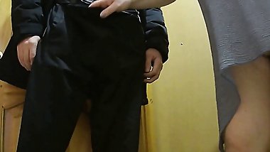 Jerking off to a courier with a sex toy &ndash; 2