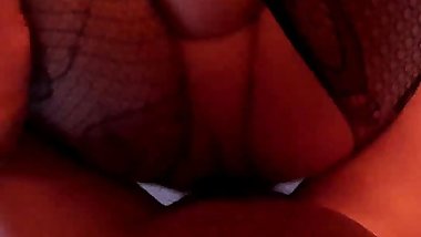 Filling both her holes with a strapon 1