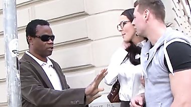 Milf stepmom Valentina has anal interracial sex with a black dude