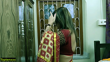 Indian xxx sexy Milf aunty secret sex with son in law!