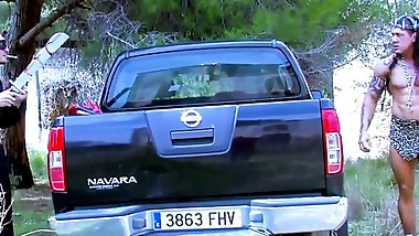 Roleplay with hot blonde in public