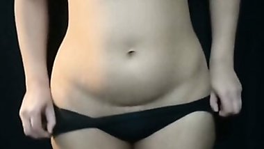 Young mom Anjali remove her night dress