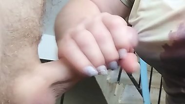 sucking my cock in the entrance 3