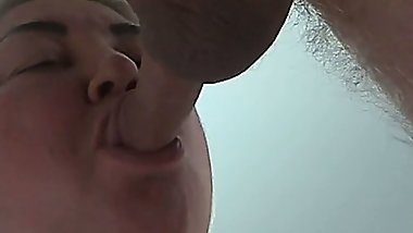 mouth full of cum after blowjob close-up #5