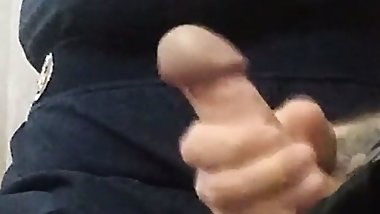 jerking off my cock in the office and helping me to cum #6