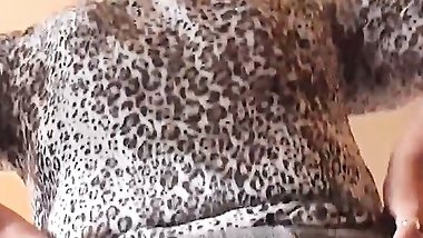 Huge facial for hot British granny in her own living room.