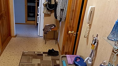 doggystyle sex and blowjob for a courier #2