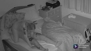 Stepmom sneaks into stepson&rsquo;s room and wakes him up to fuck