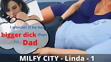 I cum into my stepmom's mouth - Milfy City - Linda - part1