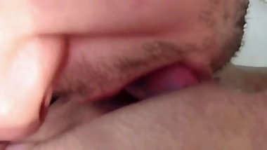 Licking my girl outdoors