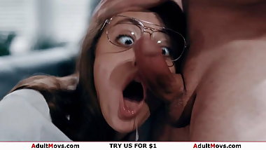 Busty milf stepmom rides stepson who&rsquo;s facesitted by stepsis