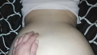 big ass wife doggy style. creampie