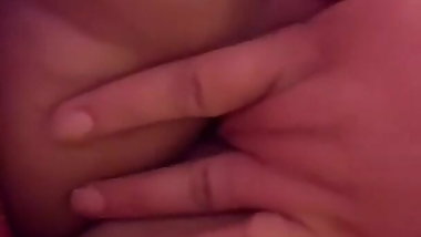 My ex playing with her puss