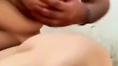 Me playing with my big juicy boobs