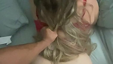Fucking my blonde big booty baby sitter