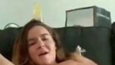 sexy busty amateur masturbates