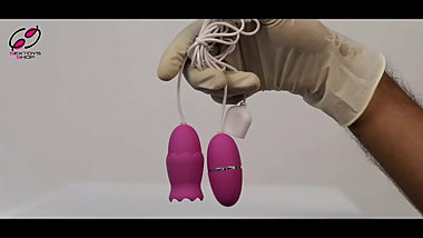 2 in 1 licker and egg vibrator sex toy for woman at 69toy.in